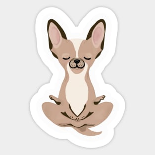 Zen Chihuahua Sticker